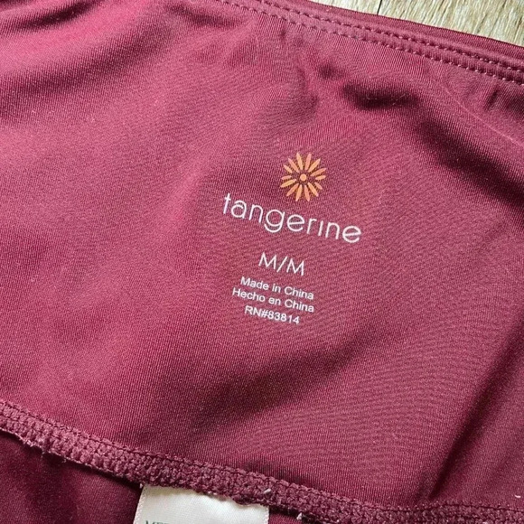 Womens Tangerine Red Leggings - M - Picture 8 of 8